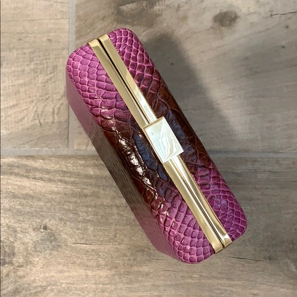 Banana Republic Cow Leather Clutch - Picture 2 of 7